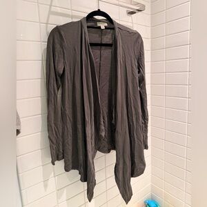 Witchery Gray Women's Open Front Cardigan